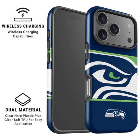 NFL Seattle Seahawks Zone Block iPhone 17 Pro Magsafe Impact Case