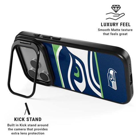 NFL Seattle Seahawks Zone Block iPhone 17 Pro Max Kickstand Case