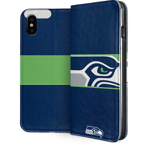 NFL Seattle Seahawks Zone Block iPhone 8 Folio Case