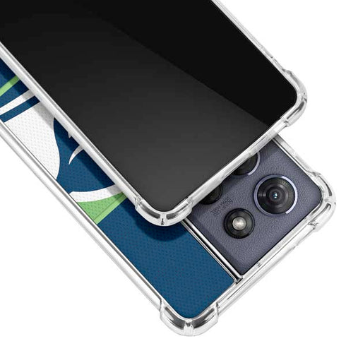 NFL Seattle Seahawks Zone Block Moto G Stylus 5G (2025) Clear Case