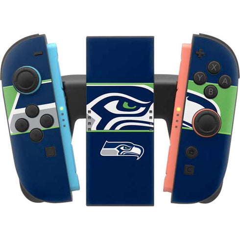 NFL Seattle Seahawks Zone Block Nintendo Switch 2 (2025) Joy-Con Controller Skin