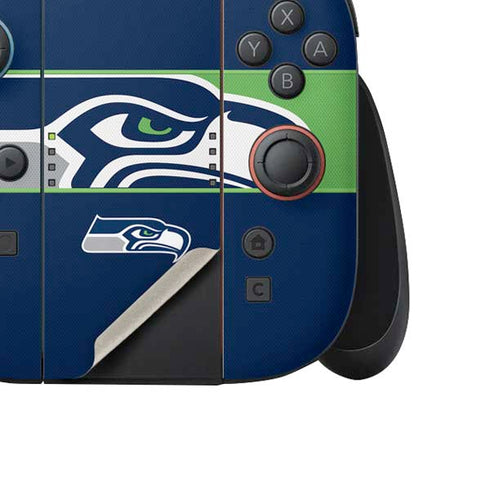 NFL Seattle Seahawks Zone Block Nintendo Switch 2 (2025) Joy-Con Controller Skin