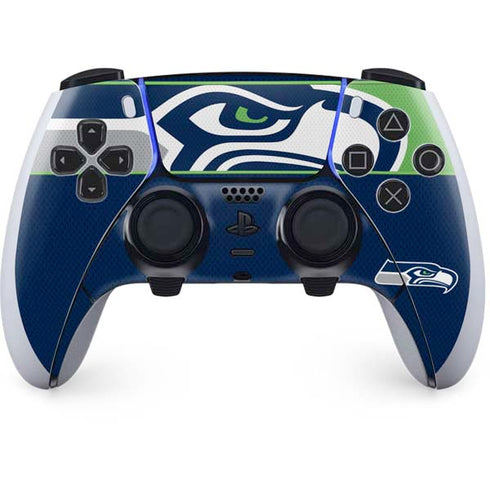 NFL Seattle Seahawks Zone Block PS5 DualSense Edge Pro Controller Skin
