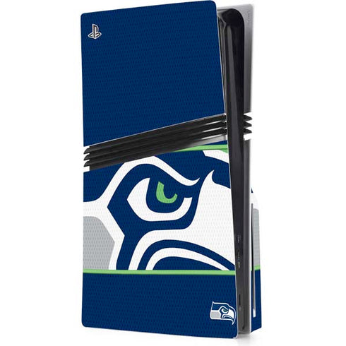 NFL Seattle Seahawks Zone Block PS5 Pro Disk Console Skin
