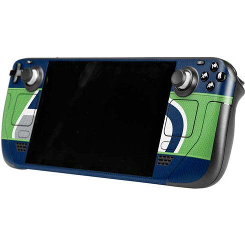 NFL Seattle Seahawks Zone Block Steam Deck Handheld Gaming Computer OLED Skin
