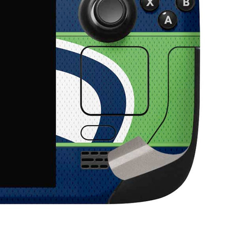 NFL Seattle Seahawks Zone Block Steam Deck Handheld Gaming Computer OLED Skin