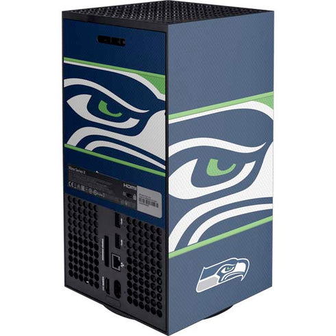 NFL Seattle Seahawks Zone Block XBox Series X Digital Edition Console Skin