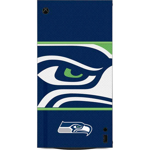 NFL Seattle Seahawks Zone Block XBox Series X Digital Edition Console Skin