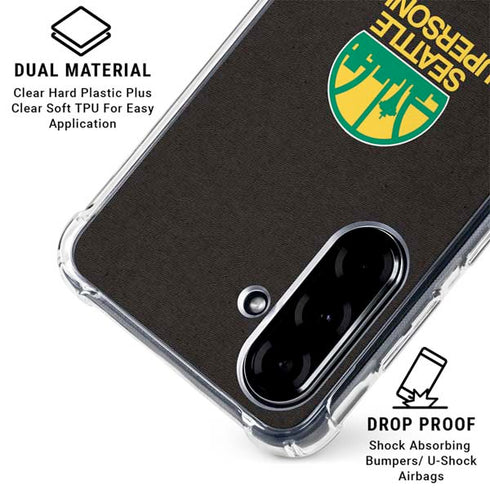 NBA Seattle SuperSonics Retro Palms Galaxy A36 5G Clear Case