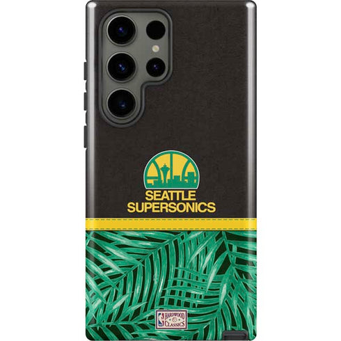 NBA Seattle SuperSonics Retro Palms Galaxy S23 Ultra Pro Case