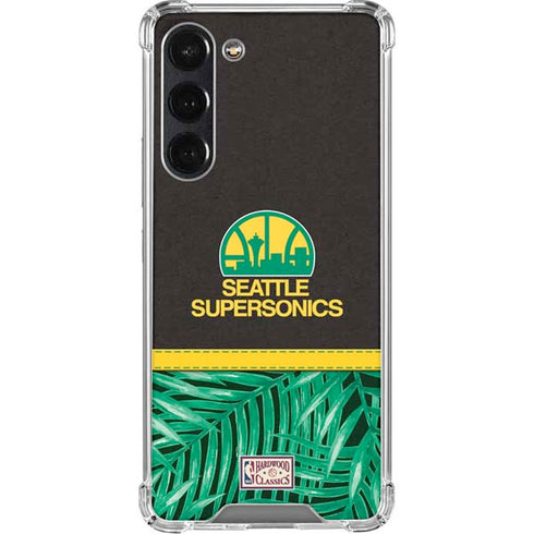 NBA Seattle SuperSonics Retro Palms Galaxy S24 FE Clear Case