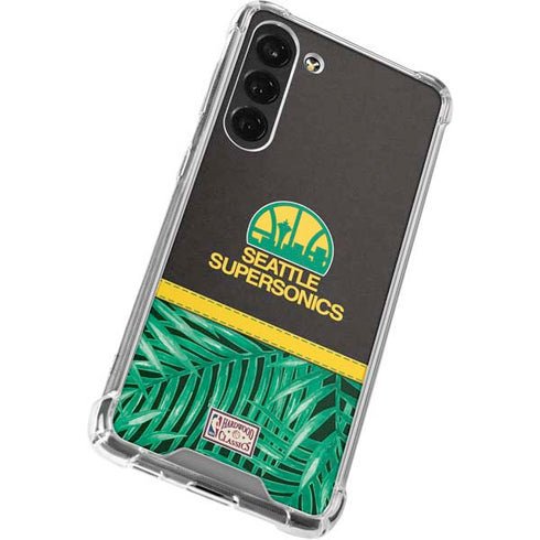 NBA Seattle SuperSonics Retro Palms Galaxy S24 FE Clear Case