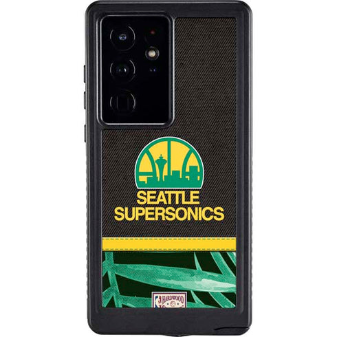 NBA Seattle SuperSonics Retro Palms Galaxy S24 Ultra Waterproof Case