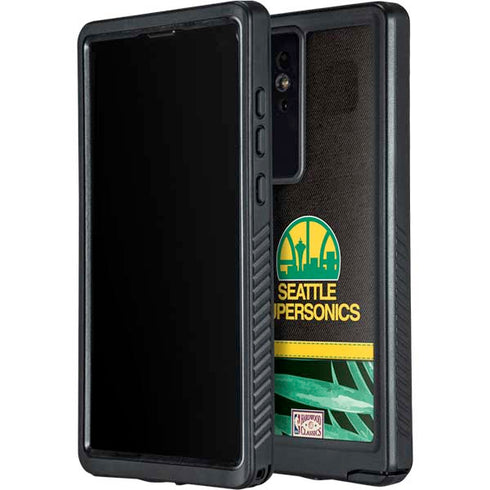 NBA Seattle SuperSonics Retro Palms Galaxy S24 Ultra Waterproof Case