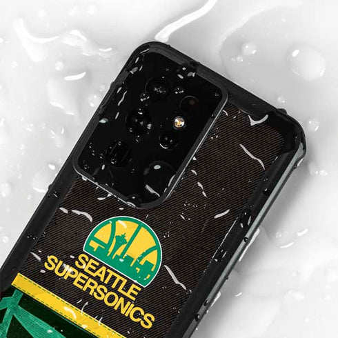 NBA Seattle SuperSonics Retro Palms Galaxy S24 Ultra Waterproof Case