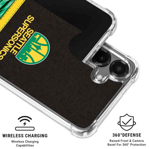 NBA Seattle SuperSonics Retro Palms Galaxy S26 Clear Case
