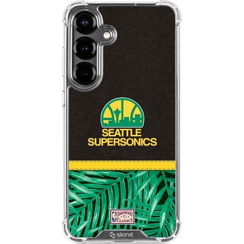NBA Seattle SuperSonics Retro Palms Galaxy S26 Plus Clear Case