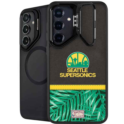 NBA Seattle SuperSonics Retro Palms Galaxy S26 Plus Kickstand Case