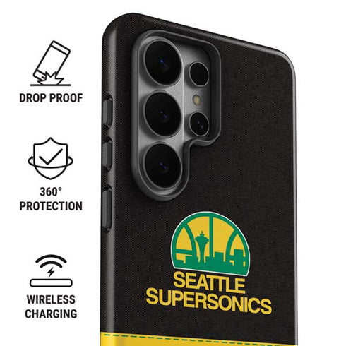 NBA Seattle SuperSonics Retro Palms Galaxy S26 Ultra Impact Case