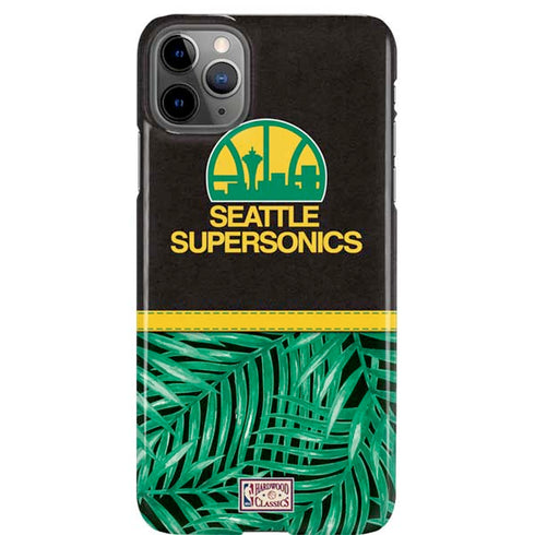 NBA Seattle SuperSonics Retro Palms iPhone Cases