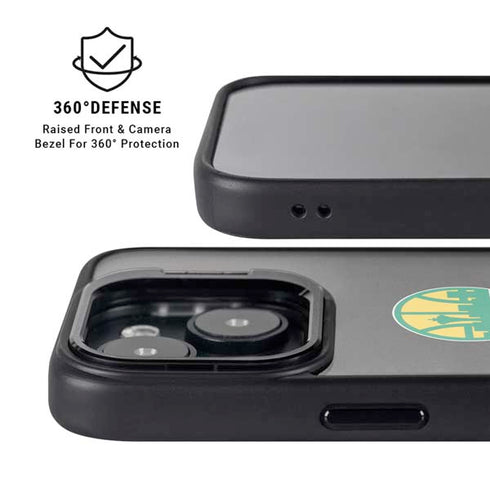NBA Seattle SuperSonics Retro Palms iPhone 14 Plus Kickstand Case