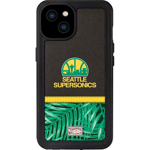 NBA Seattle SuperSonics Retro Palms iPhone 15 Plus Waterproof Case