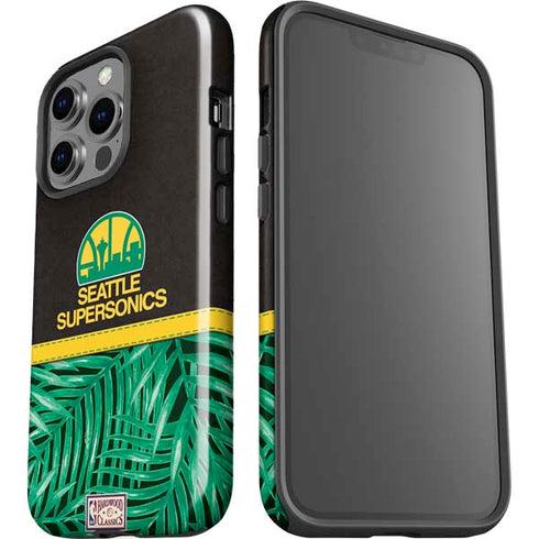 NBA Seattle SuperSonics Retro Palms iPhone 15 Pro Impact Case