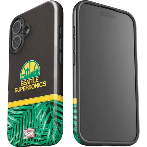 NBA Seattle SuperSonics Retro Palms iPhone 16 Plus Impact Case