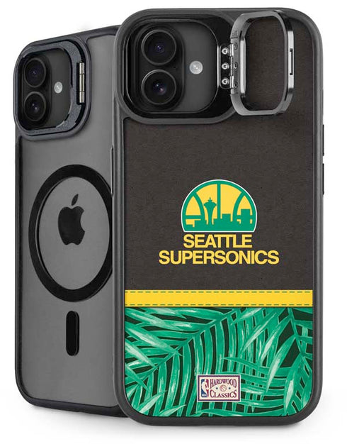 NBA Seattle SuperSonics Retro Palms iPhone 16 Plus Kickstand Case