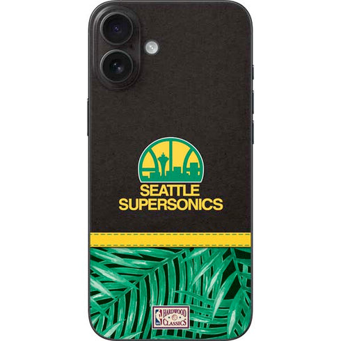 NBA Seattle SuperSonics Retro Palms iPhone 16 Plus Skin