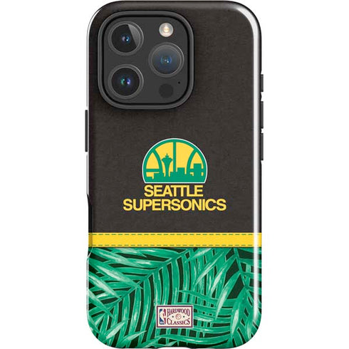 NBA Seattle SuperSonics Retro Palms iPhone 16 Pro Impact Case