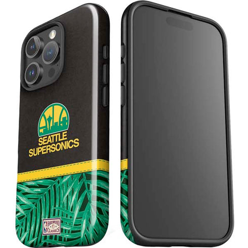 NBA Seattle SuperSonics Retro Palms iPhone 16 Pro Max Impact Case