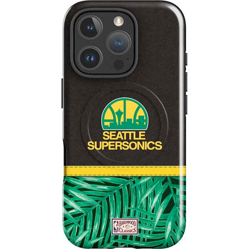NBA Seattle SuperSonics Retro Palms iPhone 16 Pro Max Magsafe Impact Case