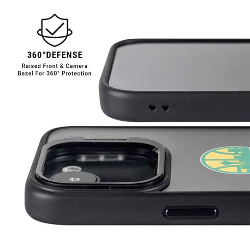 NBA Seattle SuperSonics Retro Palms iPhone 16e Kickstand Case
