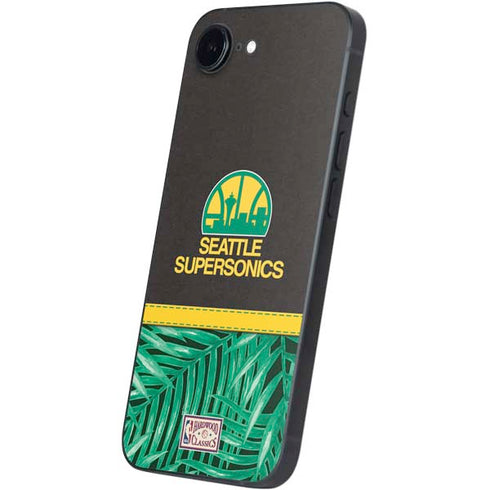 NBA Seattle SuperSonics Retro Palms iPhone 16e Skin
