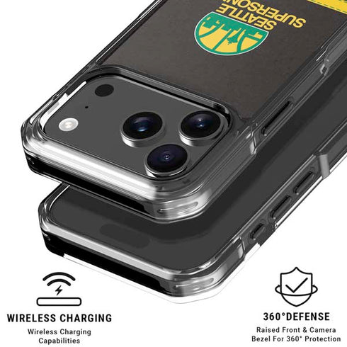 NBA Seattle SuperSonics Retro Palms iPhone 18 Pro Clear Case