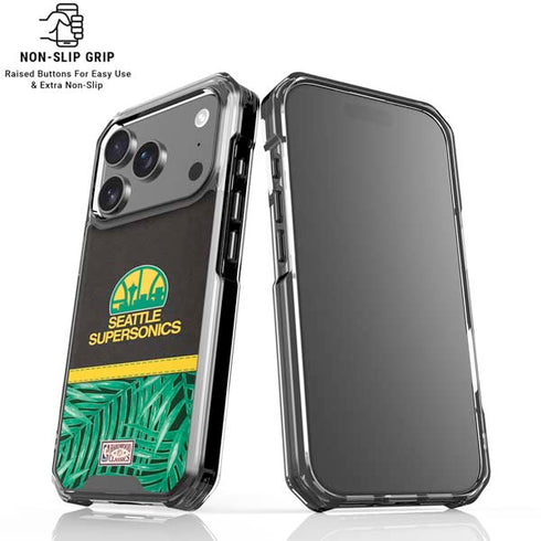 NBA Seattle SuperSonics Retro Palms iPhone 18 Pro Clear Case
