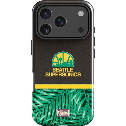 NBA Seattle SuperSonics Retro Palms iPhone 18 Pro Impact Case