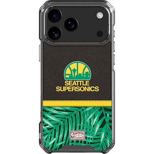 NBA Seattle SuperSonics Retro Palms iPhone 18 Pro Max Clear Case