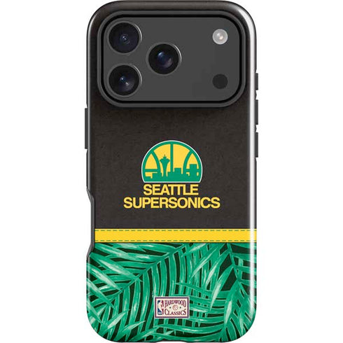 NBA Seattle SuperSonics Retro Palms iPhone 18 Pro Max Impact Case
