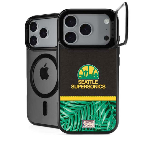 NBA Seattle SuperSonics Retro Palms iPhone 18 Pro Max Kickstand Case