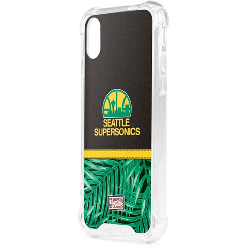 NBA Seattle SuperSonics Retro Palms iPhone XS Clear Case