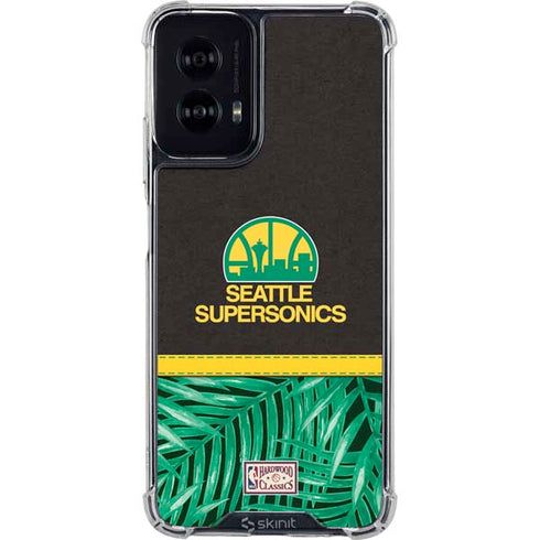 NBA Seattle SuperSonics Retro Palms Moto G Power 5G (2024) Clear Case