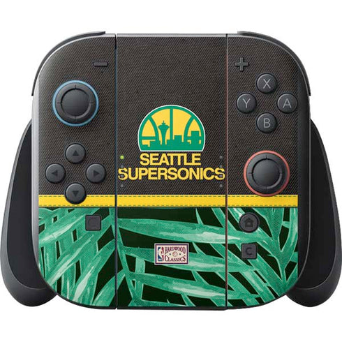 NBA Seattle SuperSonics Retro Palms Nintendo Switch 2 (2025) with Joy-Con Skin