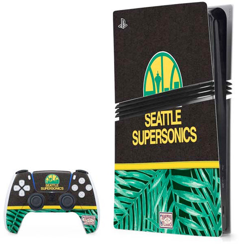 NBA Seattle SuperSonics Retro Palms PS5 Pro Bundle Skin