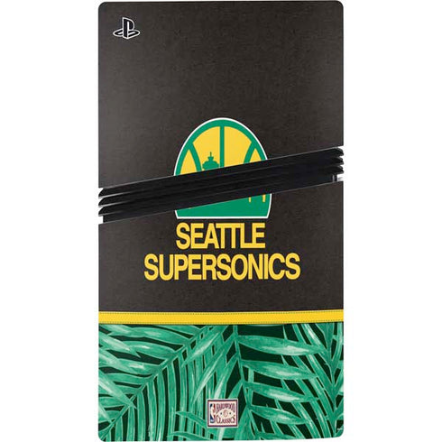 NBA Seattle SuperSonics Retro Palms PS5 Pro Console Skin