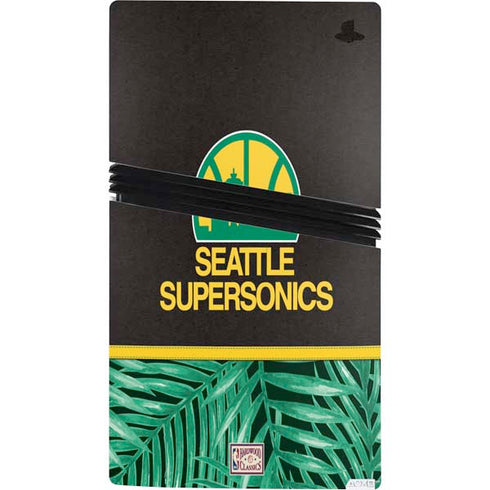 NBA Seattle SuperSonics Retro Palms PS5 Pro Console Skin