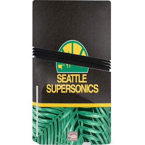 NBA Seattle SuperSonics Retro Palms PS5 Pro Disk Console Skin