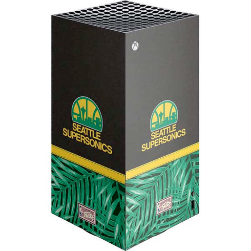 NBA Seattle SuperSonics Retro Palms XBox Series X Digital Edition Console Skin