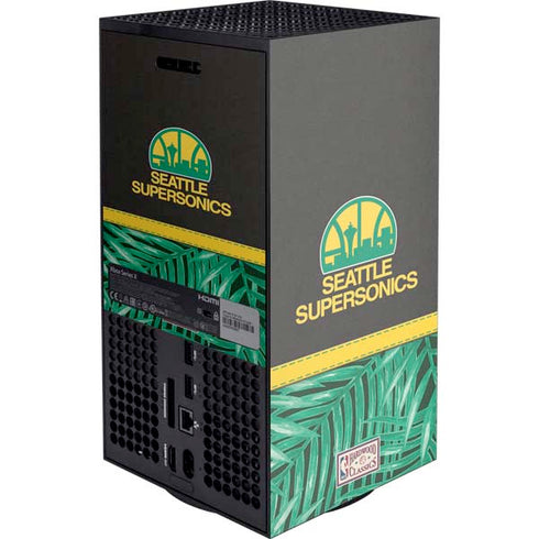 NBA Seattle SuperSonics Retro Palms XBox Series X Digital Edition Console Skin